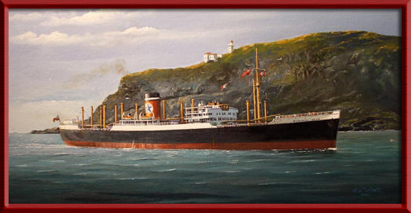 portrait of the MV Dunedin Star